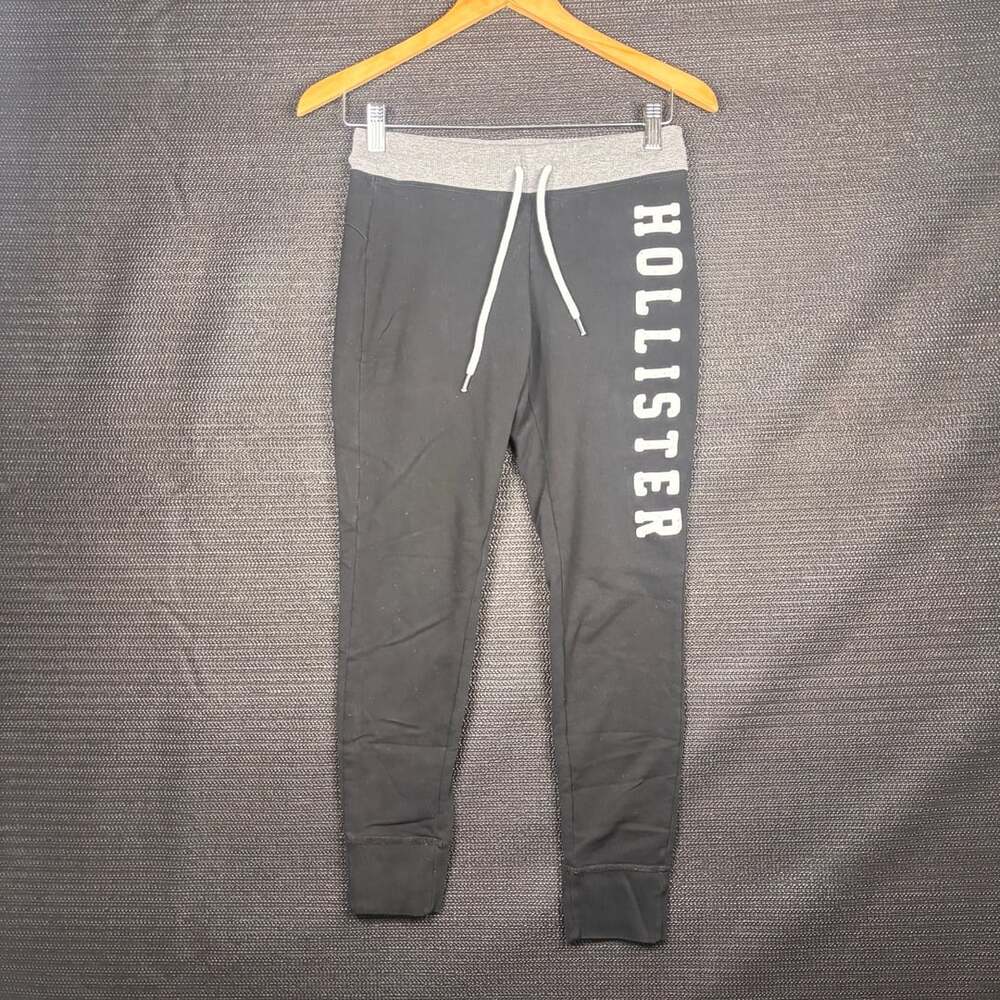 Hollister Logo Sweatpants Black